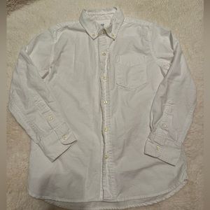 Gap Kids White Button Down Dress Shirt